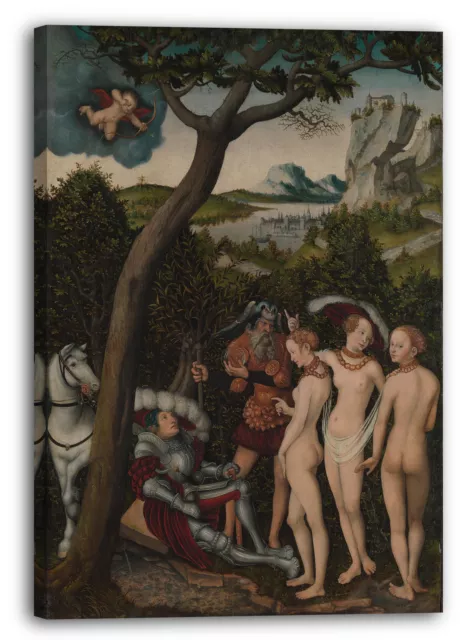 Kunstdruck Lucas Cranach der Ältere - Das Urteil von Paris