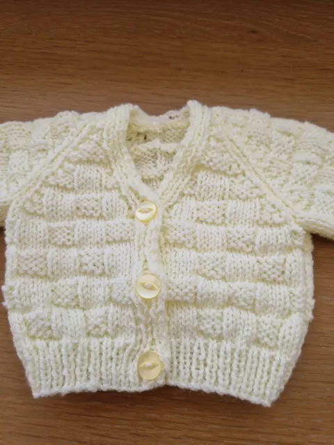 hand knitted baby cardigans