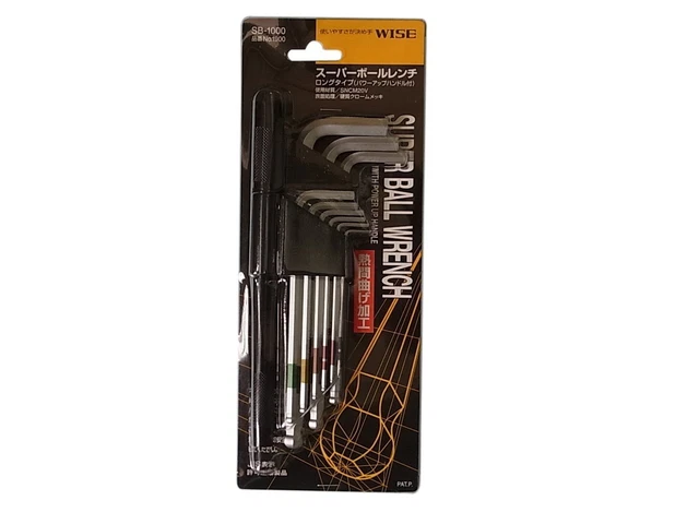WISE SB-1000 Super Palla Chiave Potenza Fino Manico Esagonale 9pcs Set Giappone