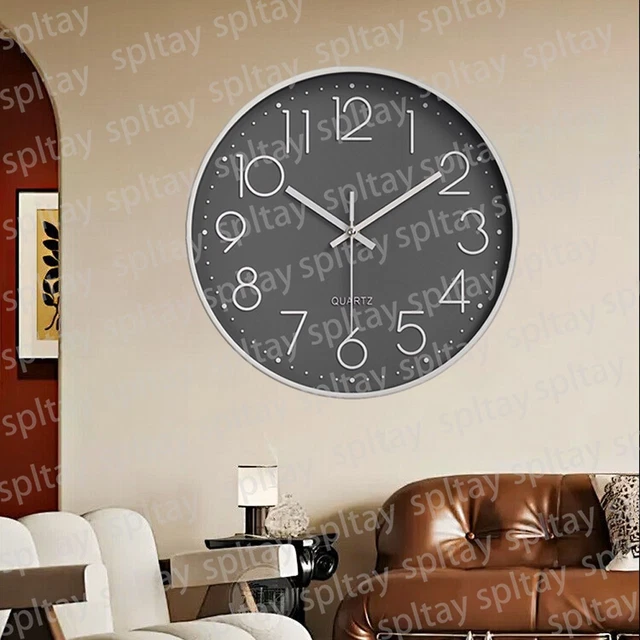 Wanduhr 30cm Leuchtend Ohne Tickgeräusche - Moderne Quarzuhr Für Zuhause & Büro