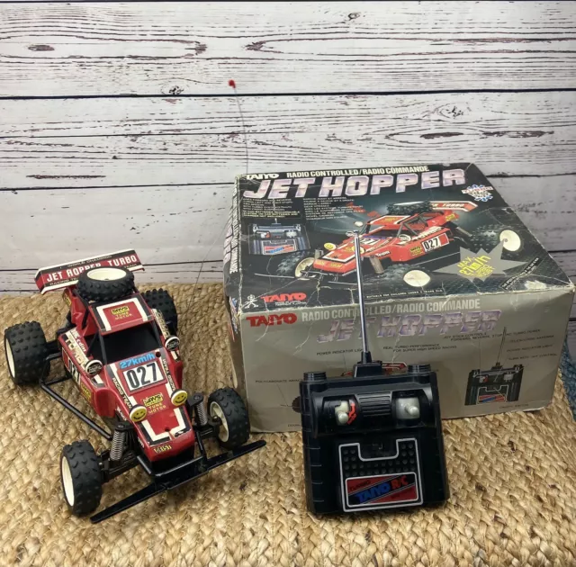 Vintage Taiyo Jet Hopper Turbo Radio Controlled RC Car Buggy Boxed Manual etc