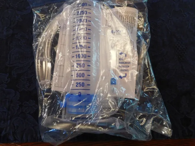 AirLife Volumetric Incentive Spirometer with One-Way Valve 4000 mL, 1 Count