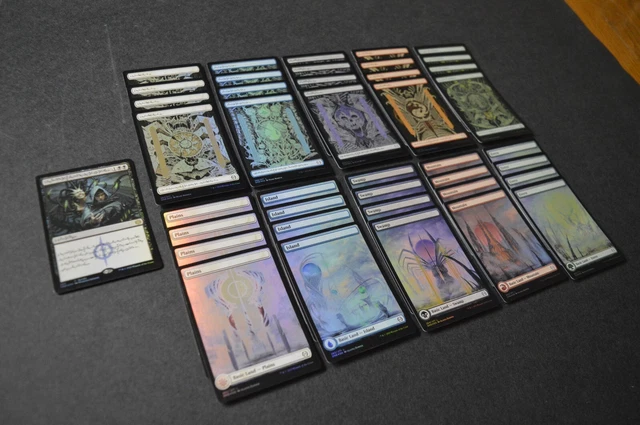 FOIL Phyrexian Compleat Bundle Land Packs SEALED Phyrexian Arena Text Full Art