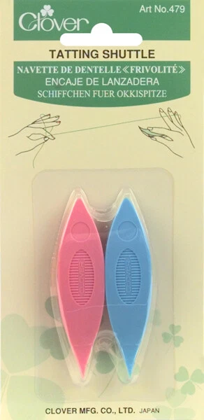 3er-Pack Klee Kunststoff Tatting Shuttles 2/Stück verschiedene Farben 479
