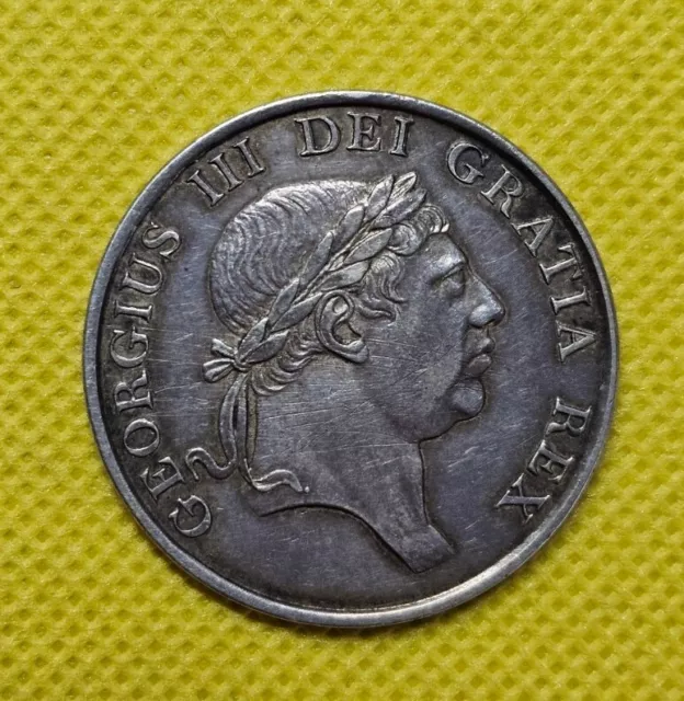 1812 Three 3 Shillings Bank Token George III British Silver Coin