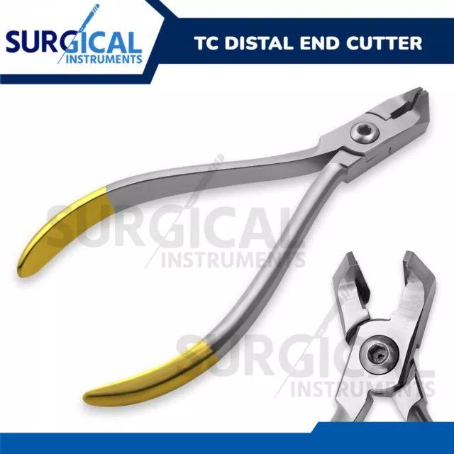 Distal End Cutter Hold & Cut Hard & Soft Wire Orthodontic Instrument TC German G