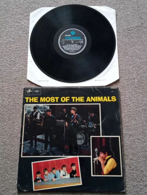 The Animals - The  Most Of The Animals, LP, 1965 UK 1st Press  Columbia SX 6035