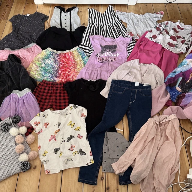 4-5 5-6 Girl Clothes Bundle Zara Gap H&M Dresses Trousers Tops