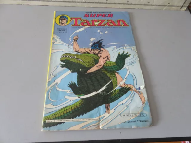 Bande Dessinée Mensuel Super Tarzan N°18 1980 Sagedition Edition Français