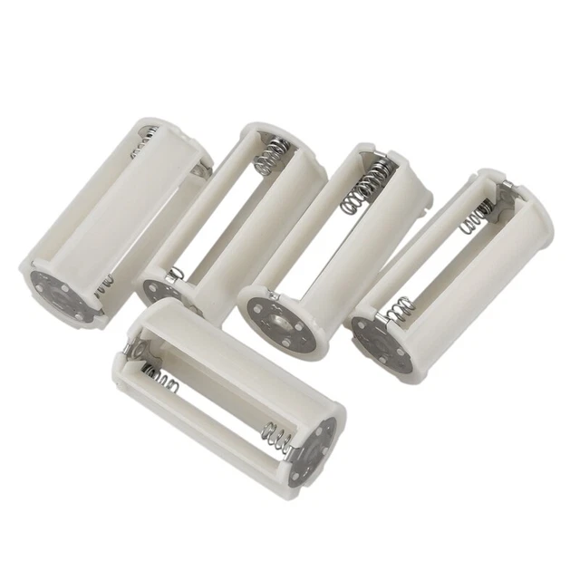 Serial Connection Cylindrical 3x 1.5V AA Battery Plastic Holder 5 Pcs T5G1oo