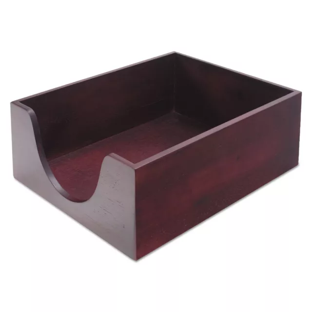 Carver Hardwood Letter Stackable Desk Tray Mahogany 08213