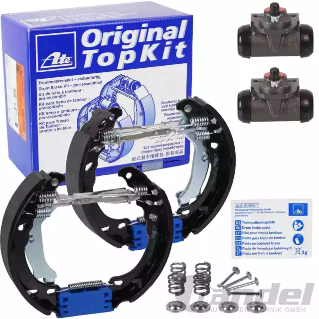 ATE TOPKIT BREMSBACKEN-SATZ VORMONTIERT für FORD KA FIESTA 4+5 FUSION MAZDA 2