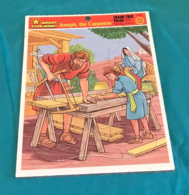 Joseph the Carpenter Jesus Christian Frame Tray Puzzle Bright Star Series 47-105