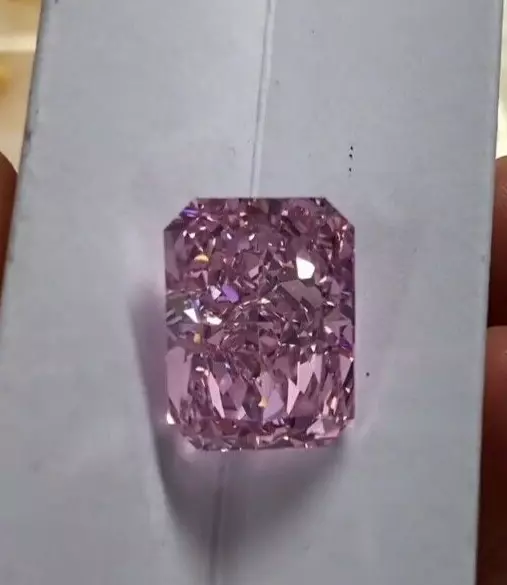 7x5 ct  Pink Color Diamond Loose Radiant cut VVS1 with Certificate + free Gift