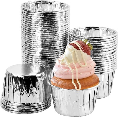 Scrumptious Pirottini per cupcake da 51 x 38 cm con rivestimento in stagnola dorata 
