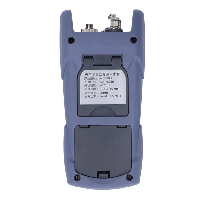 Fiber Optical Power Meter Strong Light Source Grey 7 Wavelengths Anti Fall Fiber