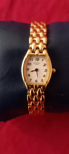 VINTAGE ROTARY 10023 Anniversary Jewels Gold Plated Ladies Watch Swiss Made 28.00 PicClick UK
