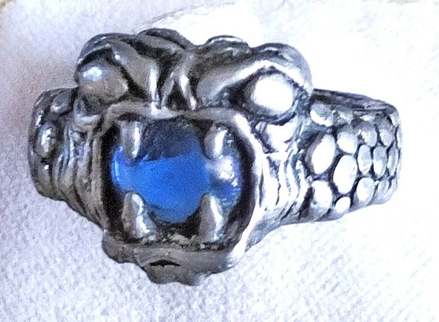 Ring - Gothic Scull Alchemie - Handarbeit aus England - 1994 - neuwertig