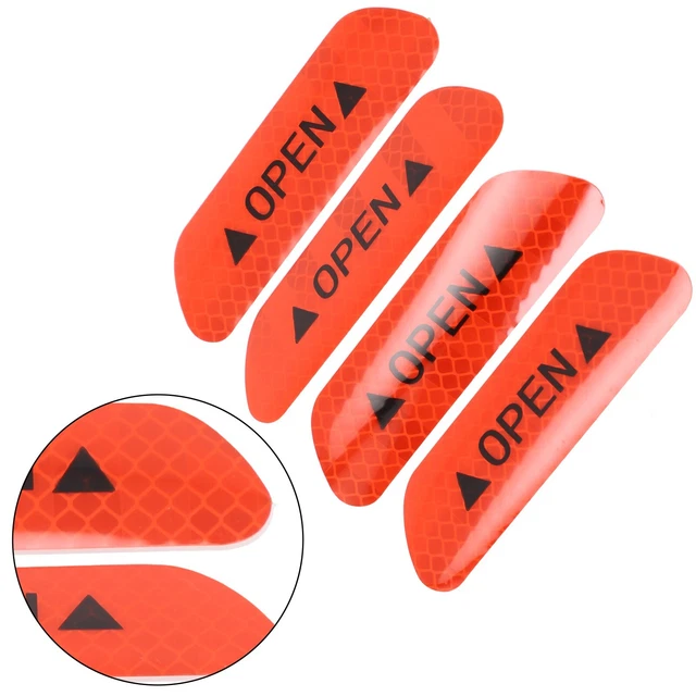 Reflective Tape Sticker for Car Doors Fine Workmanship No Fade (4 pcs)