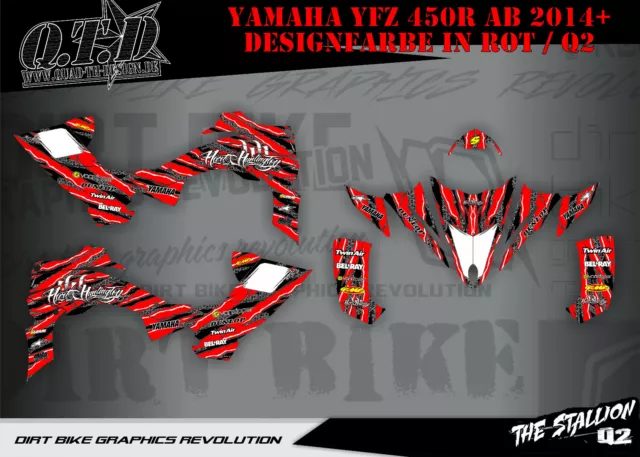 Scrub Dekor Kit Atv Yamaha Yfz 450R Ab 2014+ Graphic Kit Stallion B 2