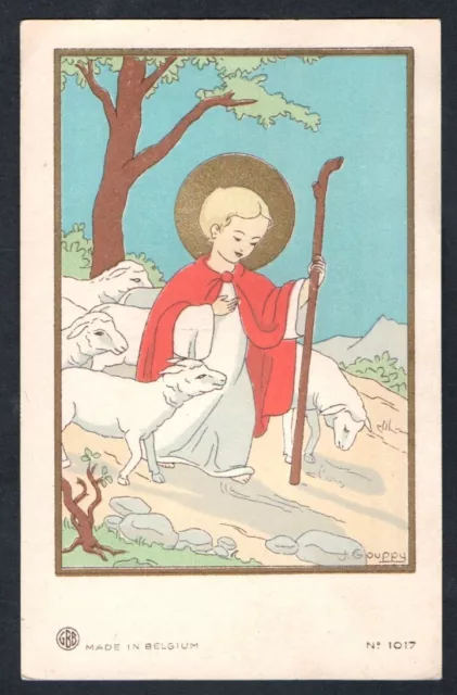 santino antico de Jesus Bambino image pieuse holy card estampa