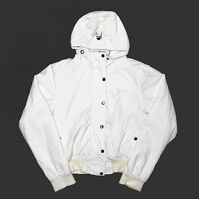 BENCH White Regular Hooded Puffer Jacket Girls L