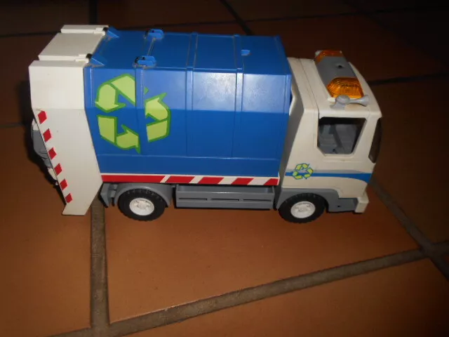 Ancien camion poubelle Playmobil Geobra 4129