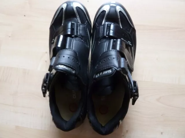 Chice SHIMANO Rennradschuhe SPD-SL Dynalast schwarz/silber Gr.38>Gr.37 Clickped