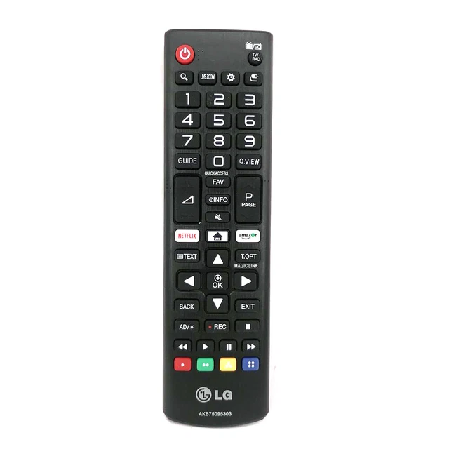 Lg Netee Remote NEW REPLACE AKB75095303 For LG Netflix Remote Control AKB75095307 ...