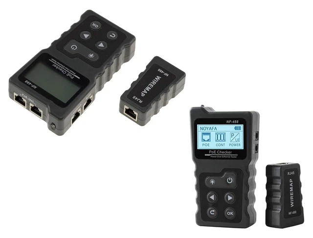 TESTER PER CAVI Di Rete RJ45 RJ11: Mappatura Dei Cavi, Test Poe TESTER PER CAVI Di Rete RJ45 RJ11: Mappatura Dei Cavi, Test Poe