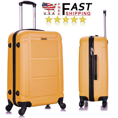 24" Lightweight Hardside Spinner Luggage 360º Wheels Expandable Travel Suitcase