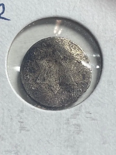 1853 Three Cent Silver, 99c shipping