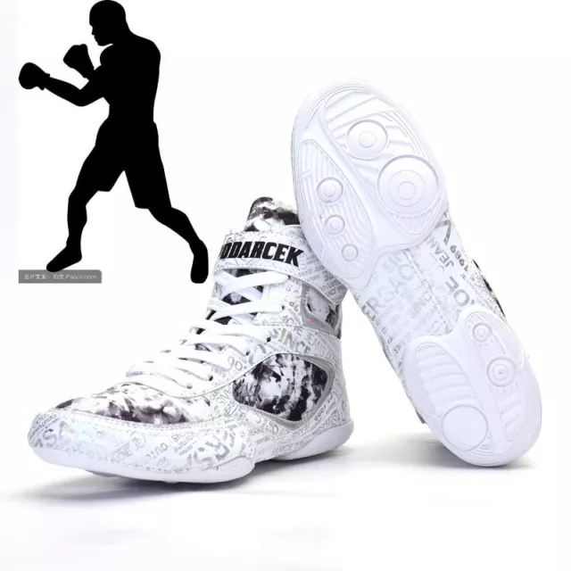 Men's Professional Boxing Boots Lightweight Wrestling Shoes Breathable Sneakers