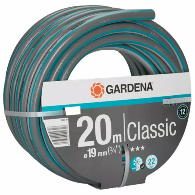 GARDENA Classique Tuyau D'Arrosage , 19 MM (3/4 ''), 20 M, Sans