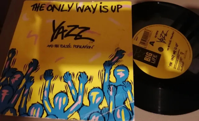 The only way is up by Yazz 7" Vinyl Big Life BLR 4 Picture Sleeve