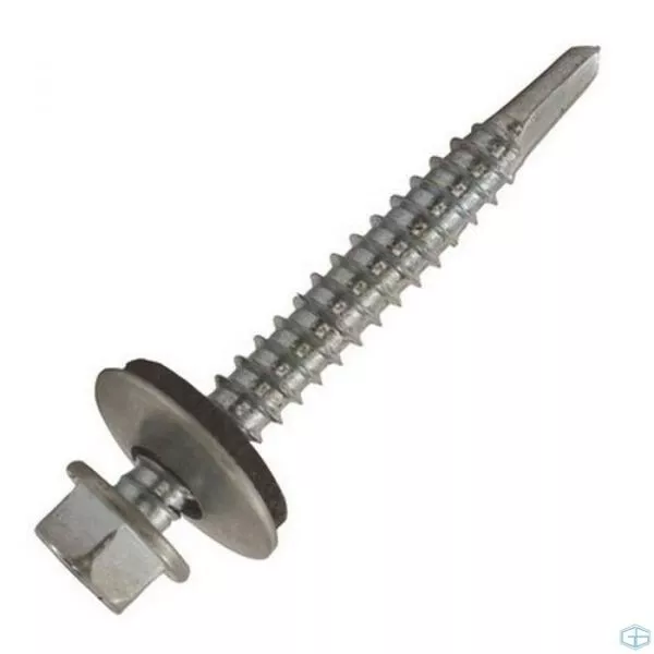 100 X 5.5 X 60Mm Tek Screws Self Drilling Hex Head Roofing Screws