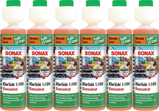 Sonax KlarVicht 1:100 concentrato Havana Love 250 ml set VPE 6 pezzi 03931410