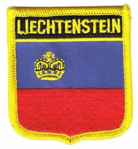 Wappen Aufnäher Liechtenstein Patch Flagge Fahne