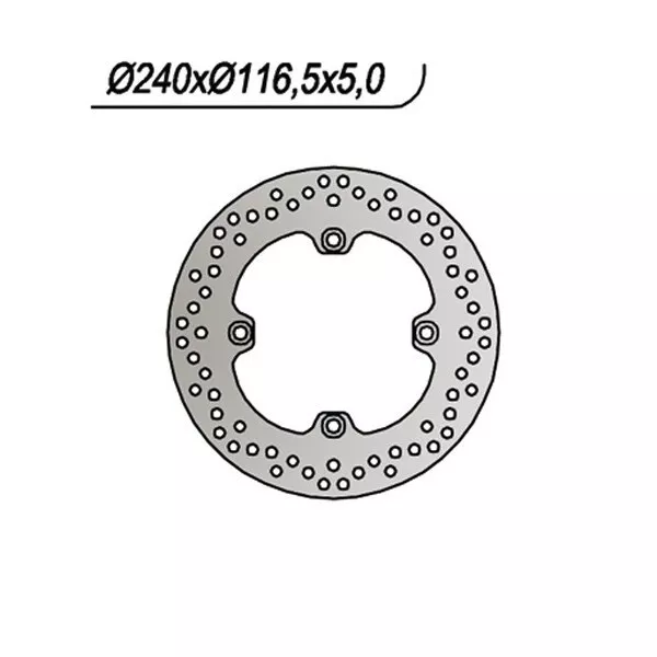 Disque Frein Arrière Honda CBF N (PC38/PC43) 600 04>12 NG 1095 65.91095