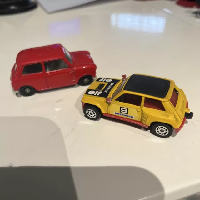 Corgi Renault 5 Turbo And Corgi Mini GT Good Condition Used X2