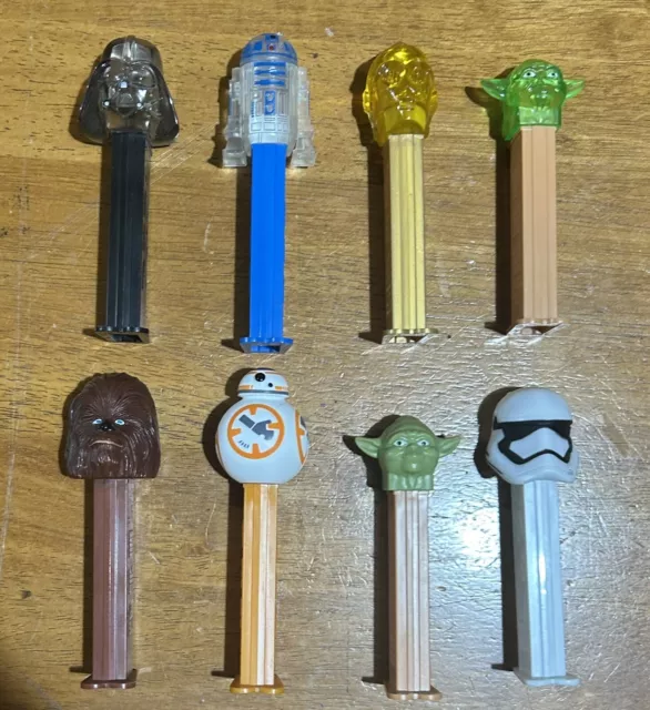 Bundle of 8 Star Wars Pez Dispensers