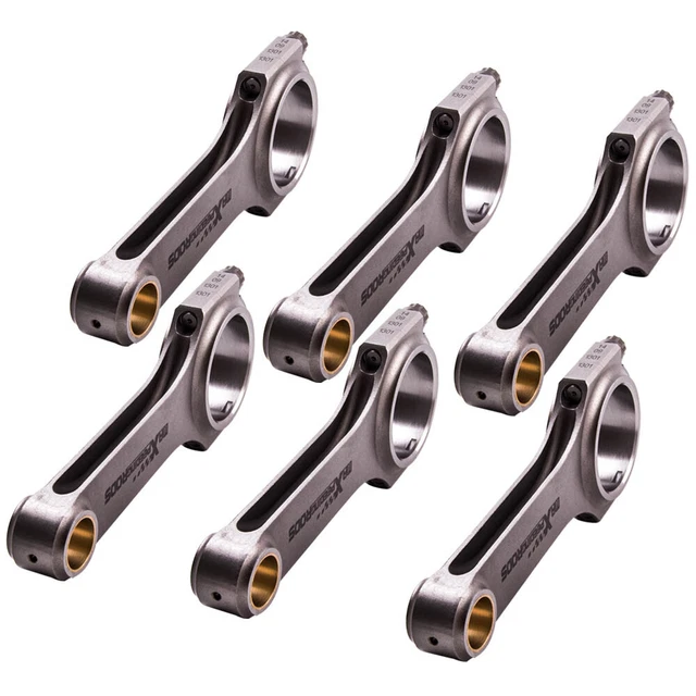 STEEL HBEAM Connecting Rods+Bolts For BMW M30B35 Big 6 Engine
