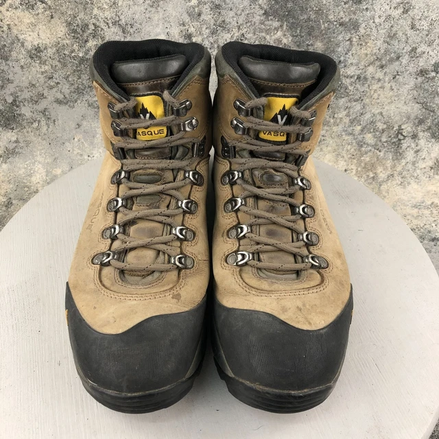 Genuinine VASQUE MEN'S SIZE 14M Wasatch Brown Genuine Leather GTX Hiking Boots ...