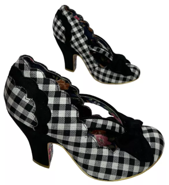 IRREGULAR CHOICE NEW Curtain Call purple pink velvet glitter high heel shoes 3 9 59.99 PicClick UK