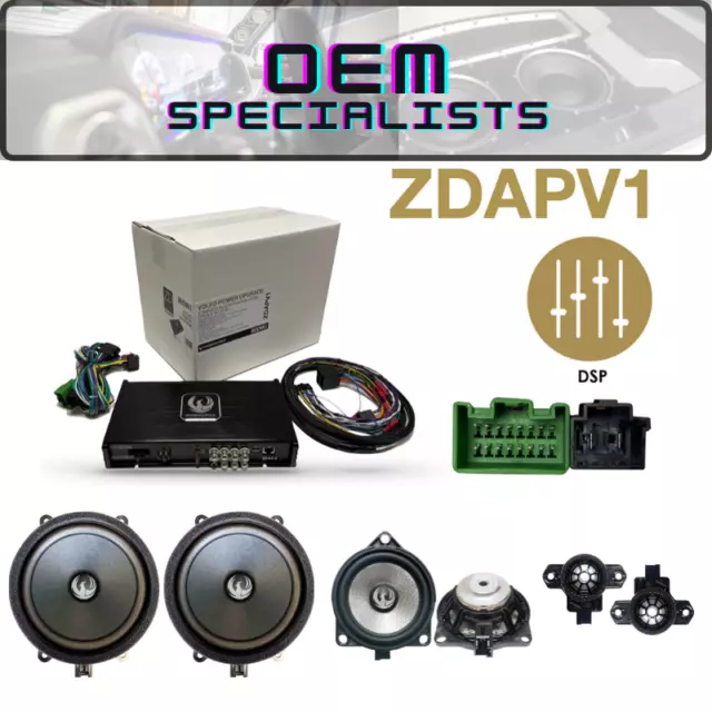 Volvo speaker & amp upgrade Power up kit 3 way + 4ch DSP fits Volvo V60 2019 +