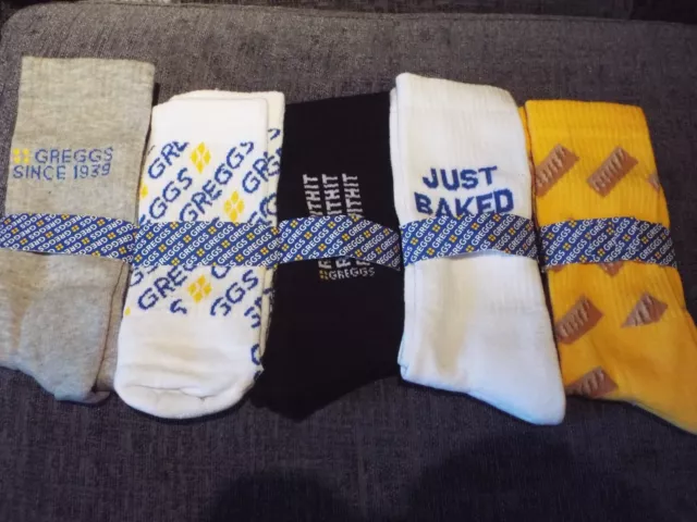 GREGGS PRIMARK PAIR OF SOCKS Size UK 6-8 EU 40-42 Choose from 5 Designs