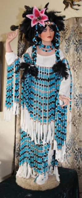 Limited Edition HTF Rustie 43” Indian Princess Doll #413 Of 1000
