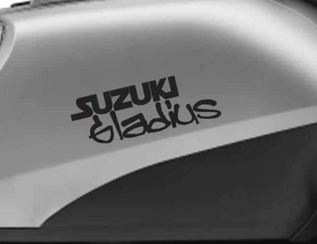 SUZUKI GLADIUS motorbike bike logo decals CUSTOM COLOUR Vinyl Sticker. Upto 18cm