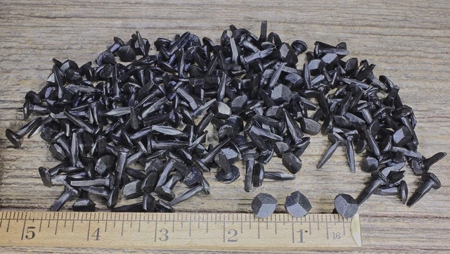 5/8" Rose Head 200 Nails Square Wrought Iron Vintage Rustic Decorative Historic
