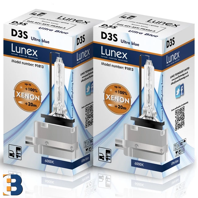 thumbnail image 2 of LUNEX D4S Xenon HID Bulbs – 8000K Ultra Platinum, Twin Pack (P32d-5, 35W) Made In Germany 2 of 4